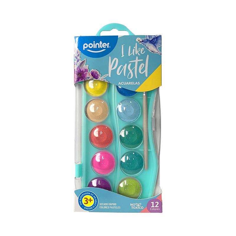 ACUARELA PASTEL 12 COLORES