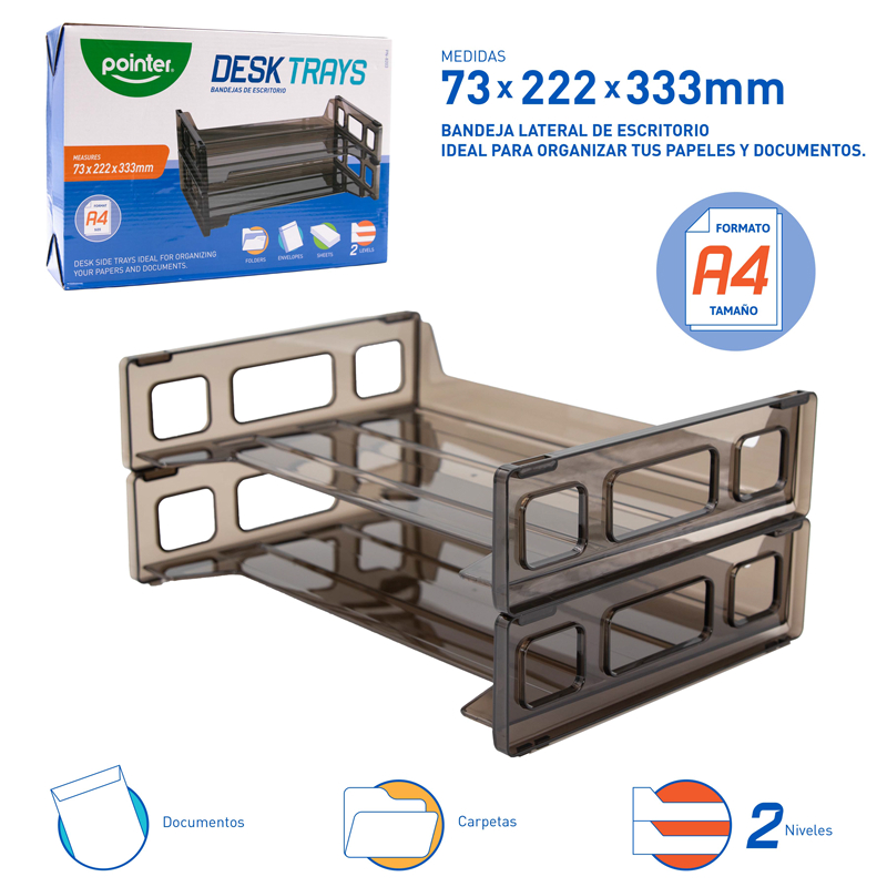 BANDEJA DE ESCRITORIO 2 NIVELES