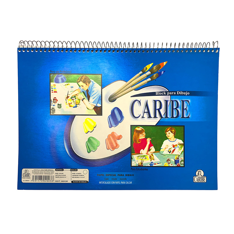 BLOCK DE DIBUJO CON ESPIRAL PEQUEÑO