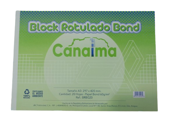 BLOCK ROTULADO BOND A3