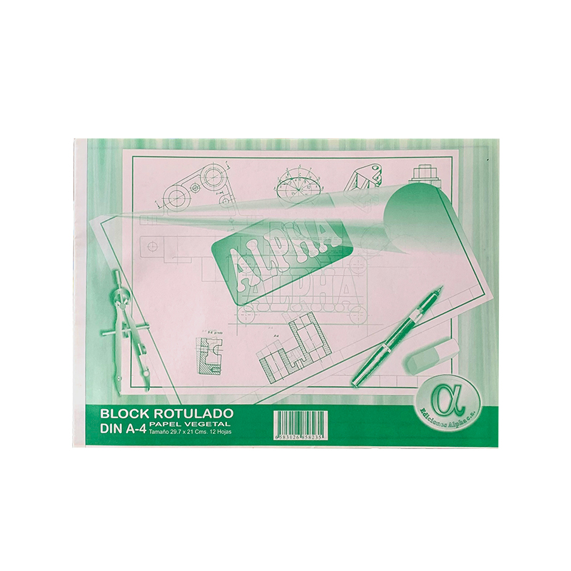 BLOCK ROTULADO VEGETAL DIN A-4