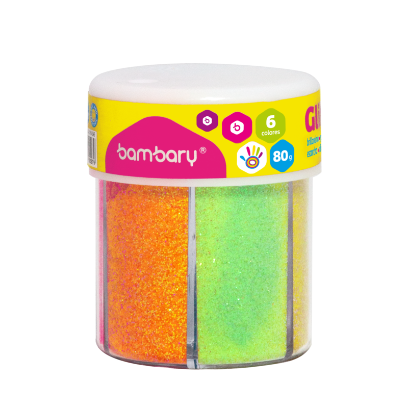 ESCARCHA 80G x6 COLORES