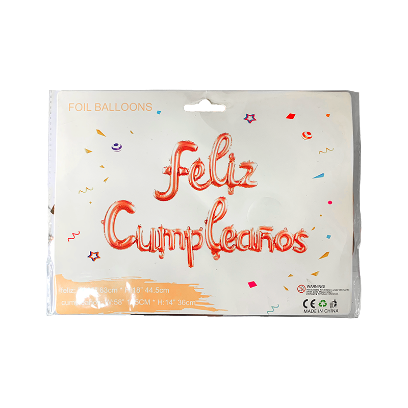 FELIZ CUMPLEAÑOS ROSA GOLD