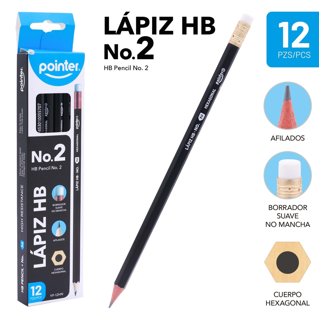 LAPIZ HB No.2 x 12 PZAS.