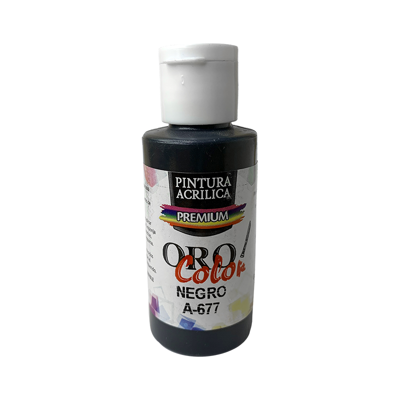 PINTURA ACRILICA PREMIUM NEGRO 60CM