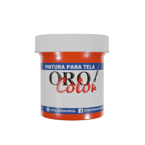 PINTURA TEXTIL NARANJA NEON 30CM