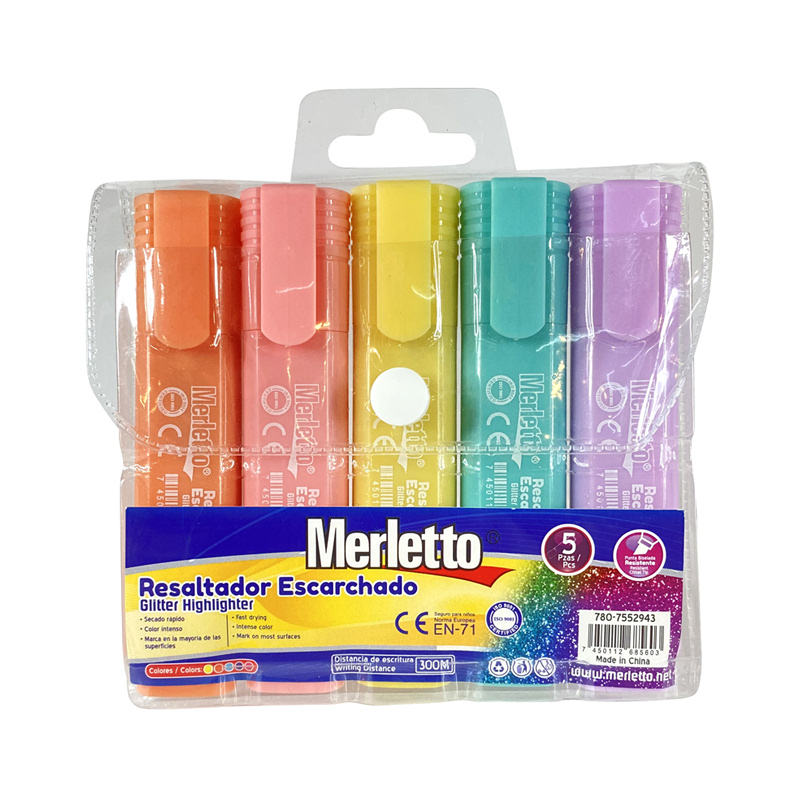 RESALTADOR ESCARCHADO x5PZAS