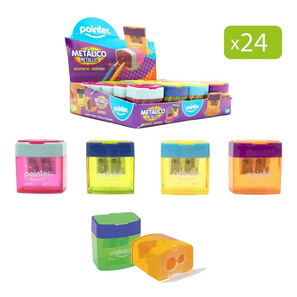SACAPUNTAS METALICO DOBLE