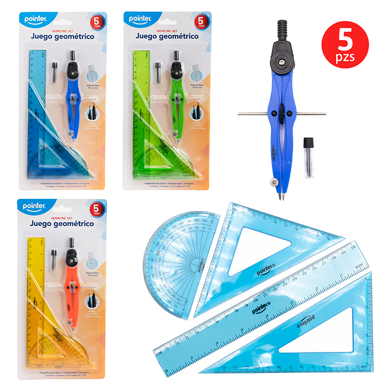 SET DE JUEGO GEOMETRICO - 5 PIEZAS