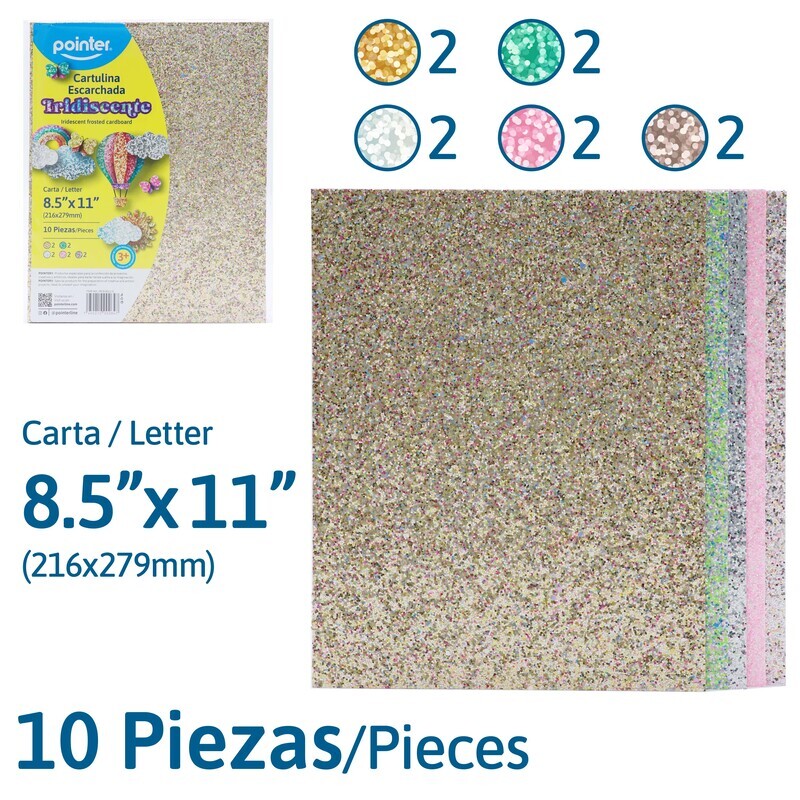 CARTULINA ESCARCHADA IRIDISCENTE