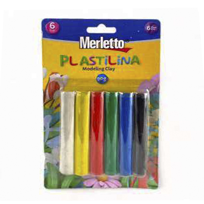 PLASTILINA - 90G x6 COLORES