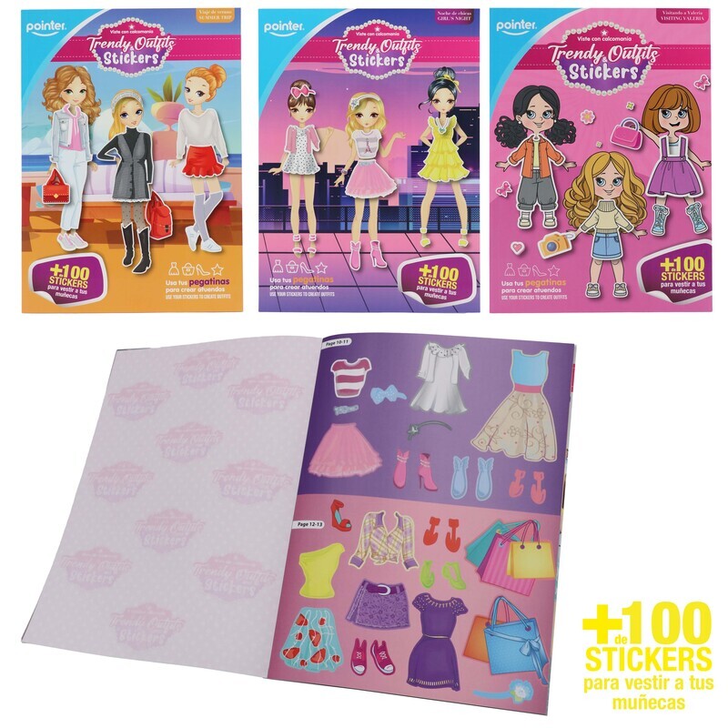 LIBRO DE ACTIVIDADES - VISTE CON CALCOMANIAS