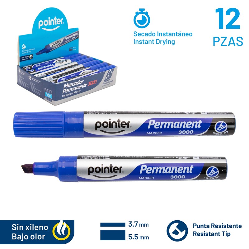 MARCADOR PERMANENTE (AZUL)