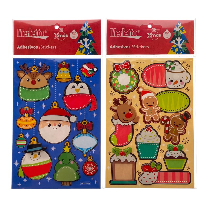 STICKERS NAVIDEÑOS SURTIDOS