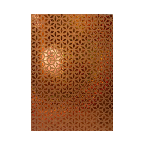 [140.18.10]  CARTULINA MICRO-FANTASÍA COBRE FLOR