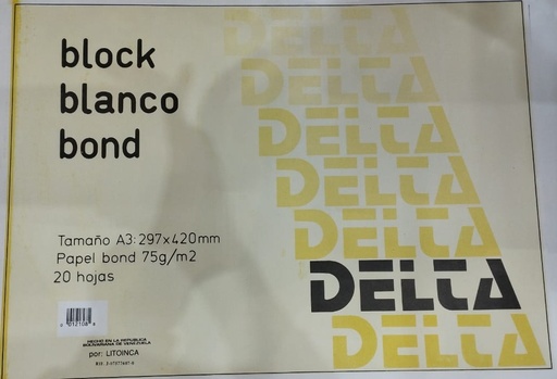 [12106] BLOCK BLANCO BOND A3