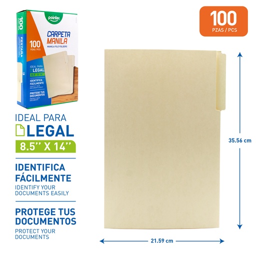 [FL2-23190-O] CARPETA LEGAL (CAJA x 100)