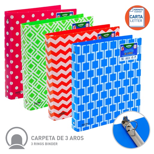 [FL1-36] CARPETAS DE 3 AROS 