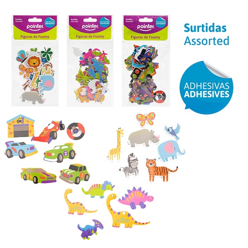 [ANC-1976] FIGURAS DE FOAMY ADHESIVAS (SURTIDAS)