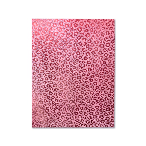 [002.019.7] FOAMI ESTAMPADO ROSA HUELLA TIGRE DOBLECARTA (40X60CM)