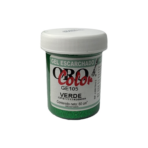 [GE105] GEL ESCARCHADO VERDE 60CM