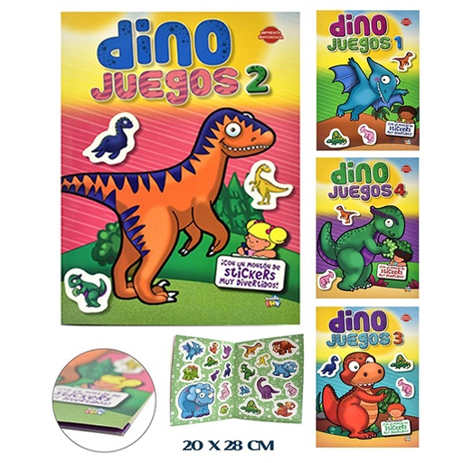 [LIST-372-375] LIBROS DIDACTICO - DINO JUEGOS -10PG