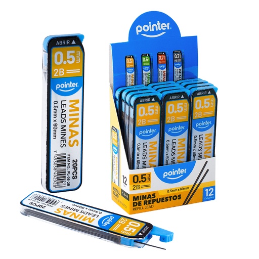 [PL-05-2B] MINAS DE REPUESTO 2B 0.5MM