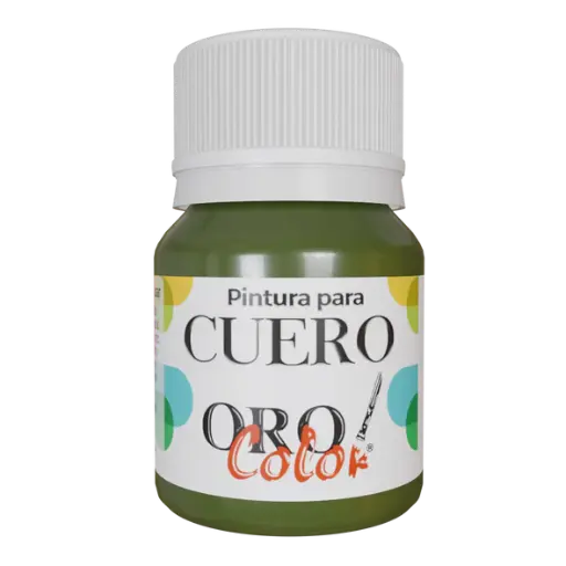 [CU-637] PINTURA PARA CUERO VERDE OLIVA 30ML