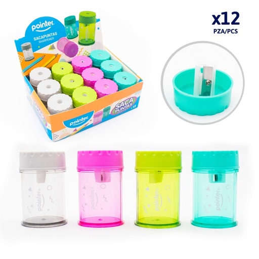 [SH-5569] SACAPUNTAS PLASTICO CON DEPOSITO