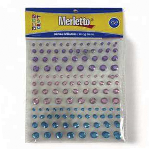 [785-7963982] PEGATINAS DE GEMAS 250pza