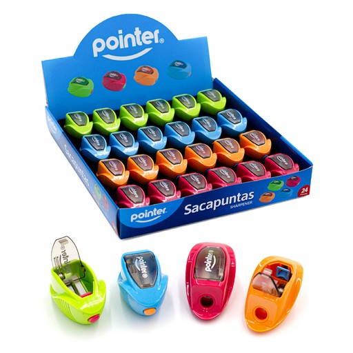 [SH-1925] SACAPUNTAS PLASTICO CON DEPOSITO (CLIP)