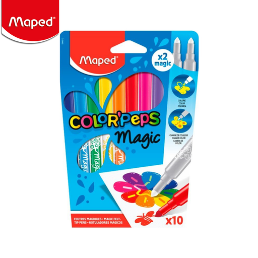 [844612] MARCADORES MAGICO MAPED x10PZS + 2REVELADORES