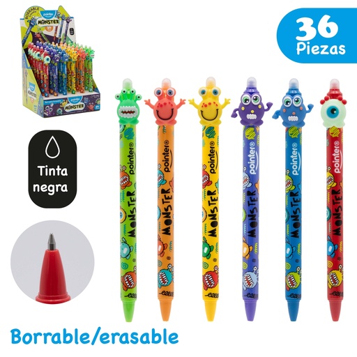 [GIP-23219] BOLIGRAFO BORRABLE (TINTA NEGRA)