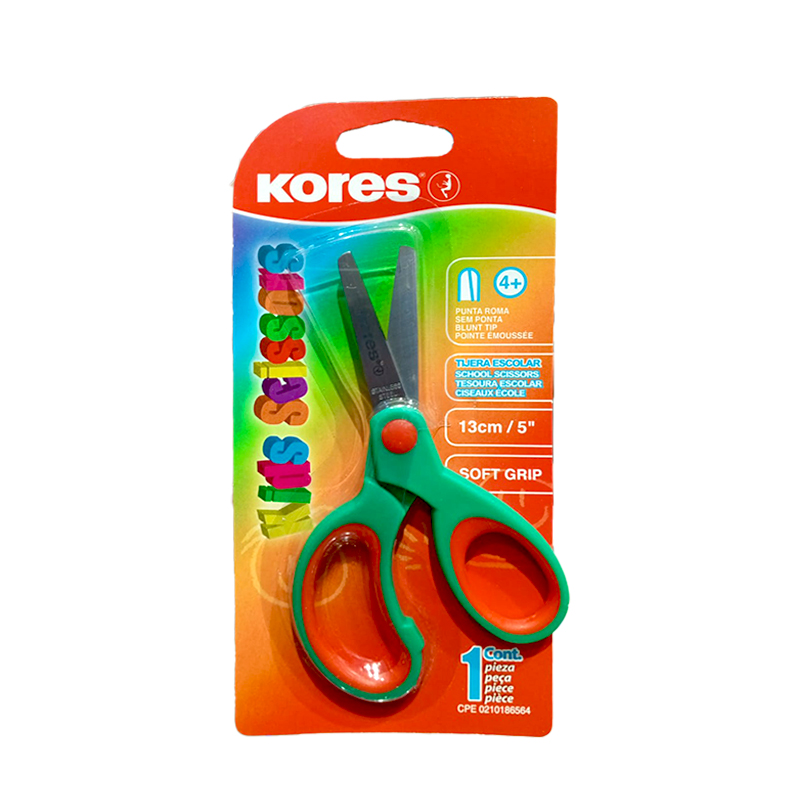 TIJERA ESCOLAR SOFT GRIP 5" PUNTA ROMA
