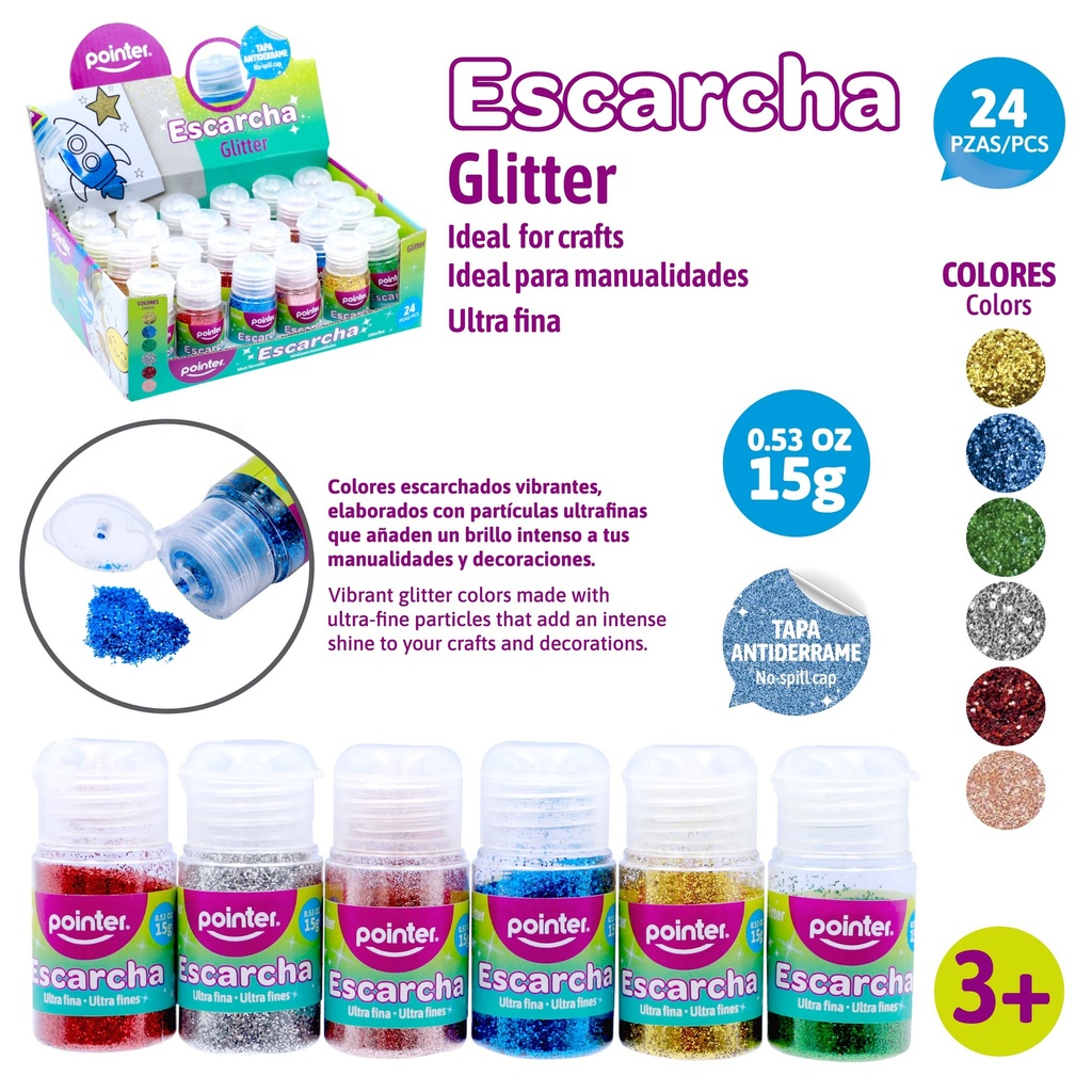 ESCARCHA 15G - 24 PIEZAS