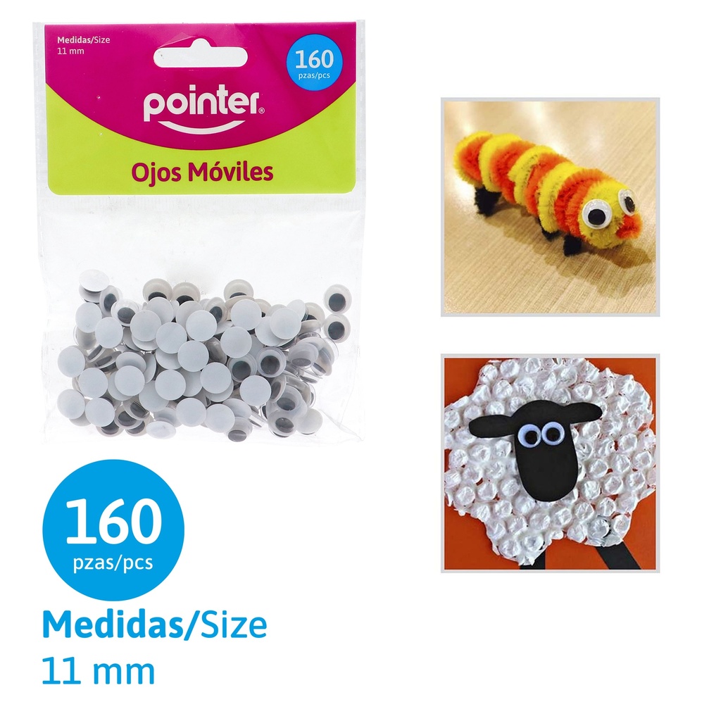 OJITOS MOVILES PARA MANUALIDADES (SET X160 PZS)