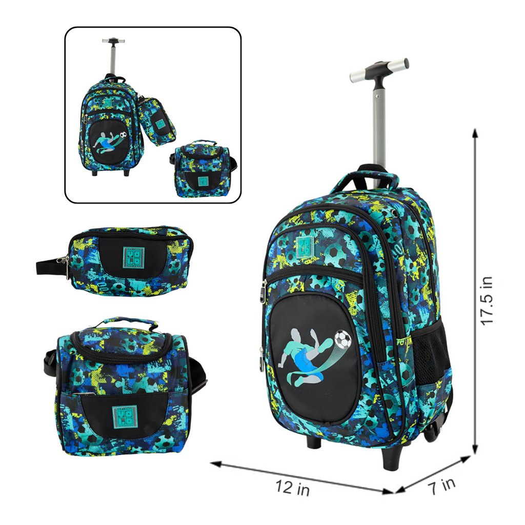 SET DE MOCHILA CON RUEDAS