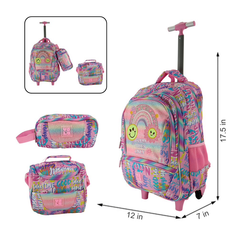 SET DE MOCHILA CON RUEDAS