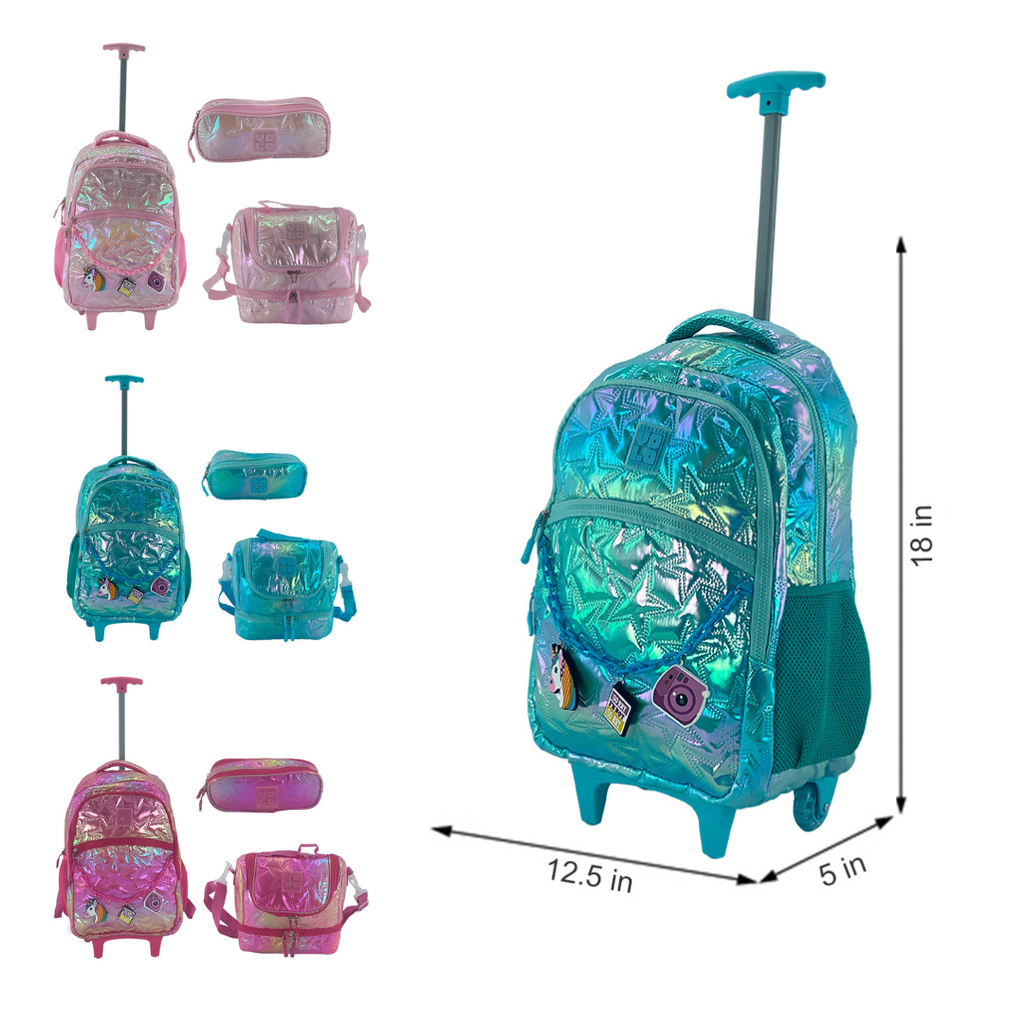 SET DE MOCHILA CON RUEDAS