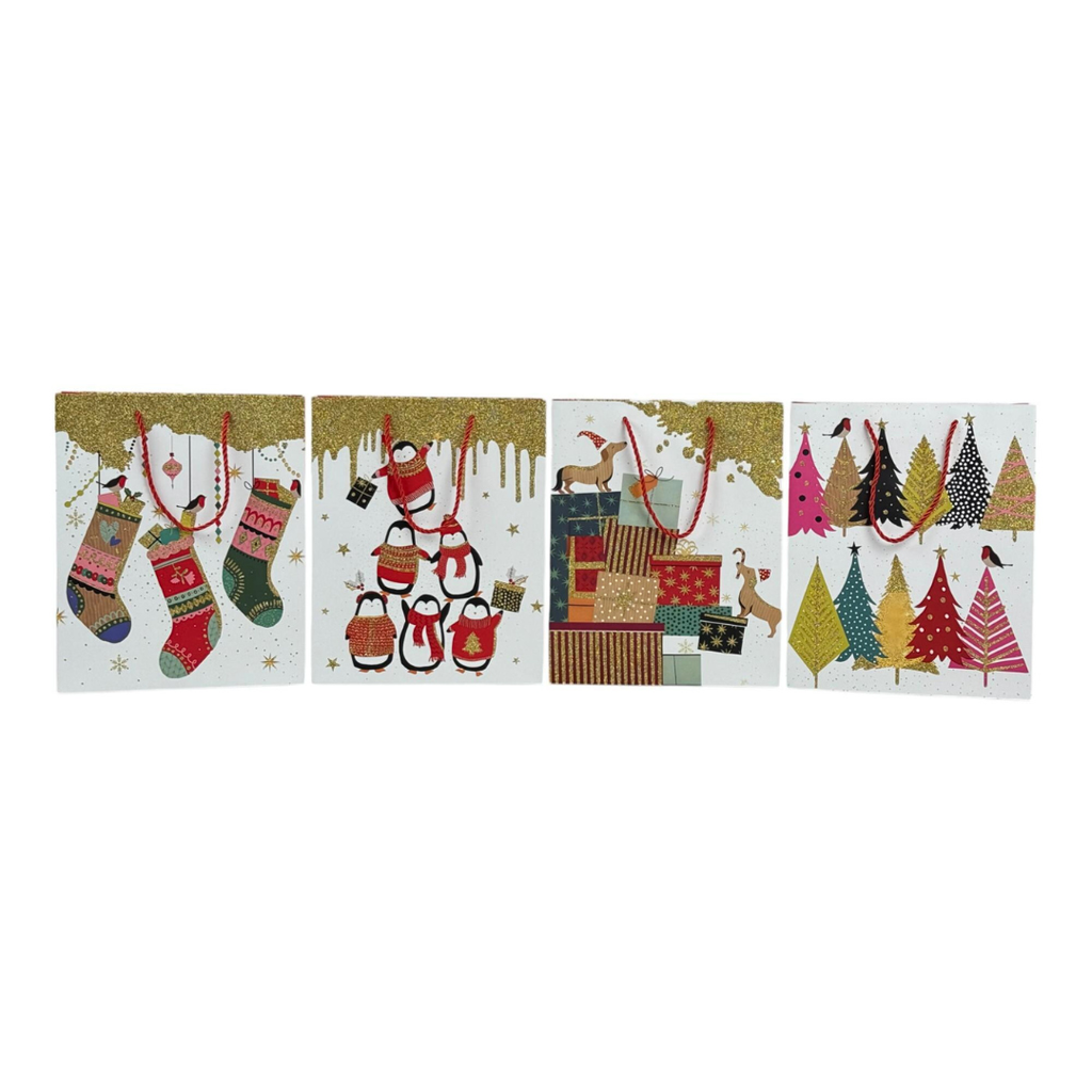 BOLSA DE REGALO MEDIANA NAVIDAD 32x26x10cm 32x26x10