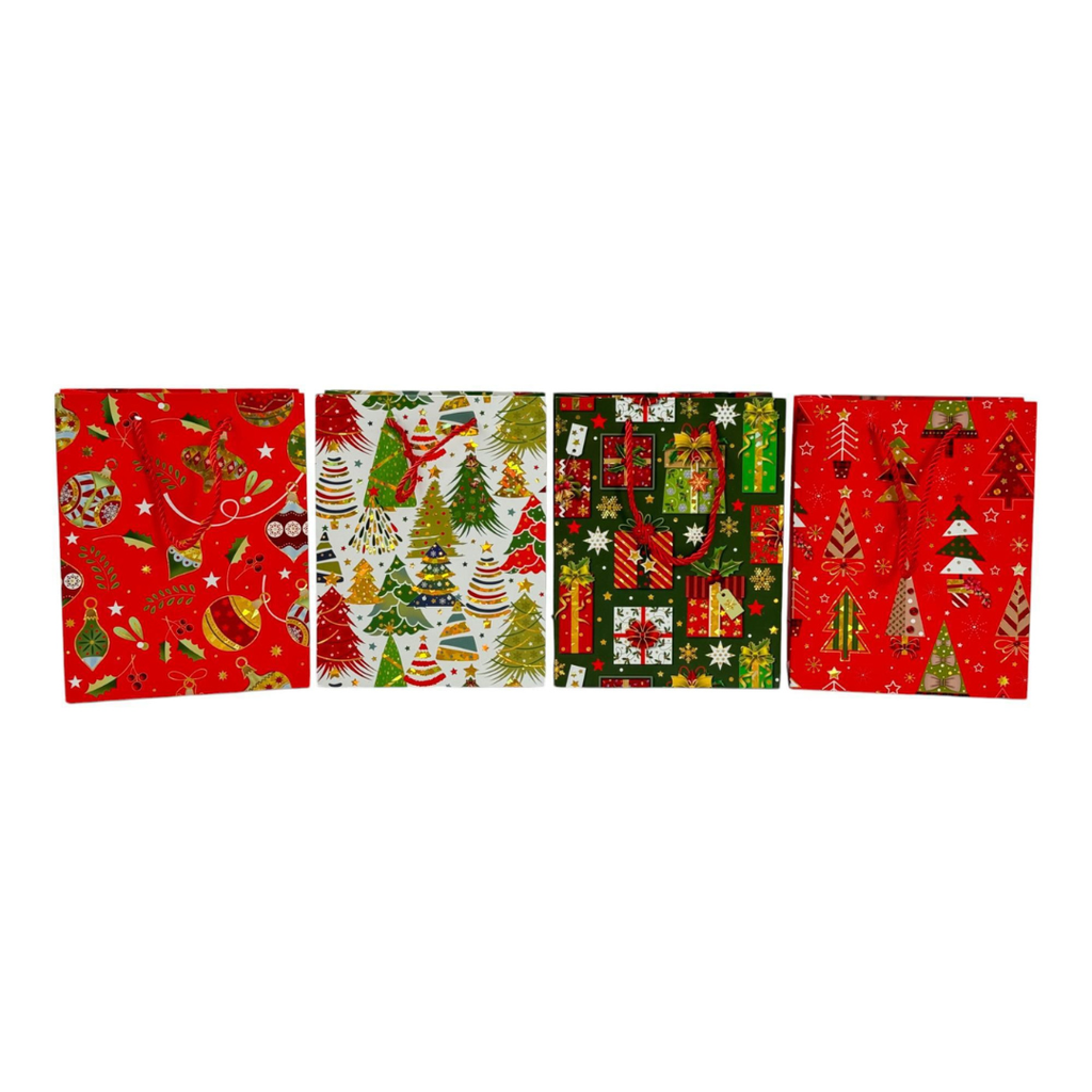 BOLSA DE REGALO PEQUEÑA NAVIDAD 18x23x8CM