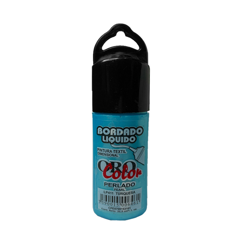 BORDADO LIQUIDO PERLADO TURQUESA 32.5CM