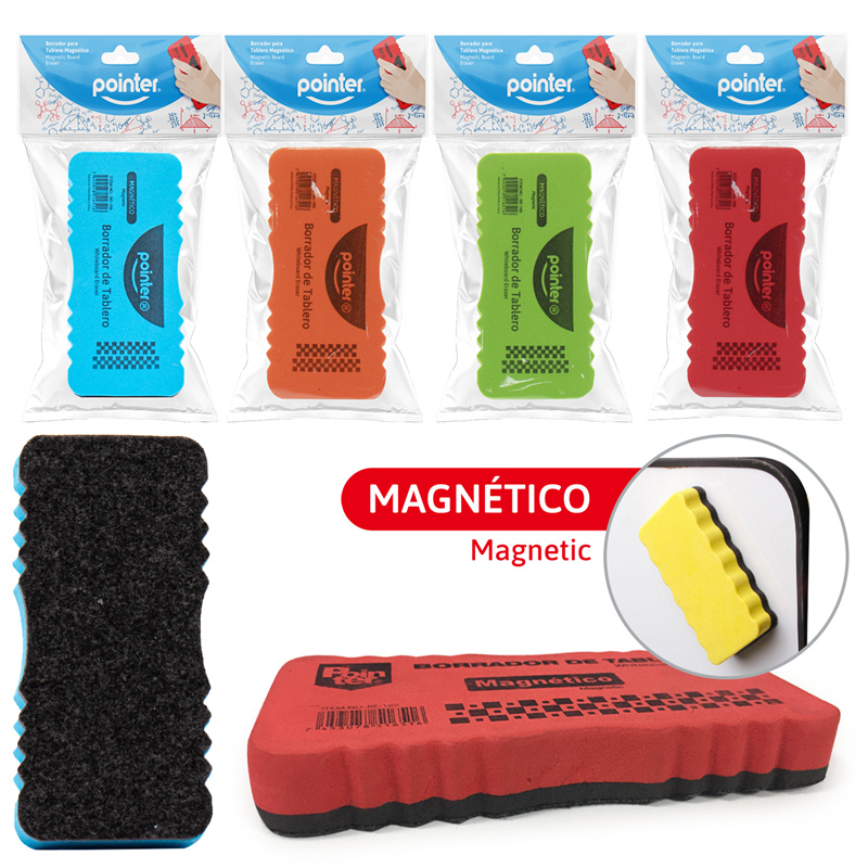 BORRADOR MAGNETICO GRANDE PARA TABLERO ACRILICO - TIPO ESPONJA