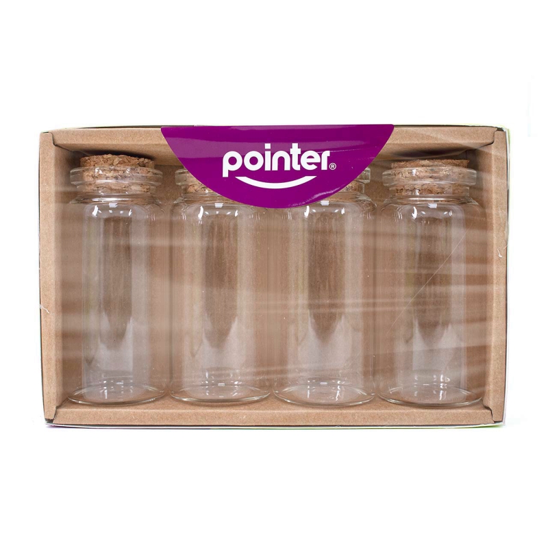 BOTELLAS DE VIDRIO GRANDES x4PZAS