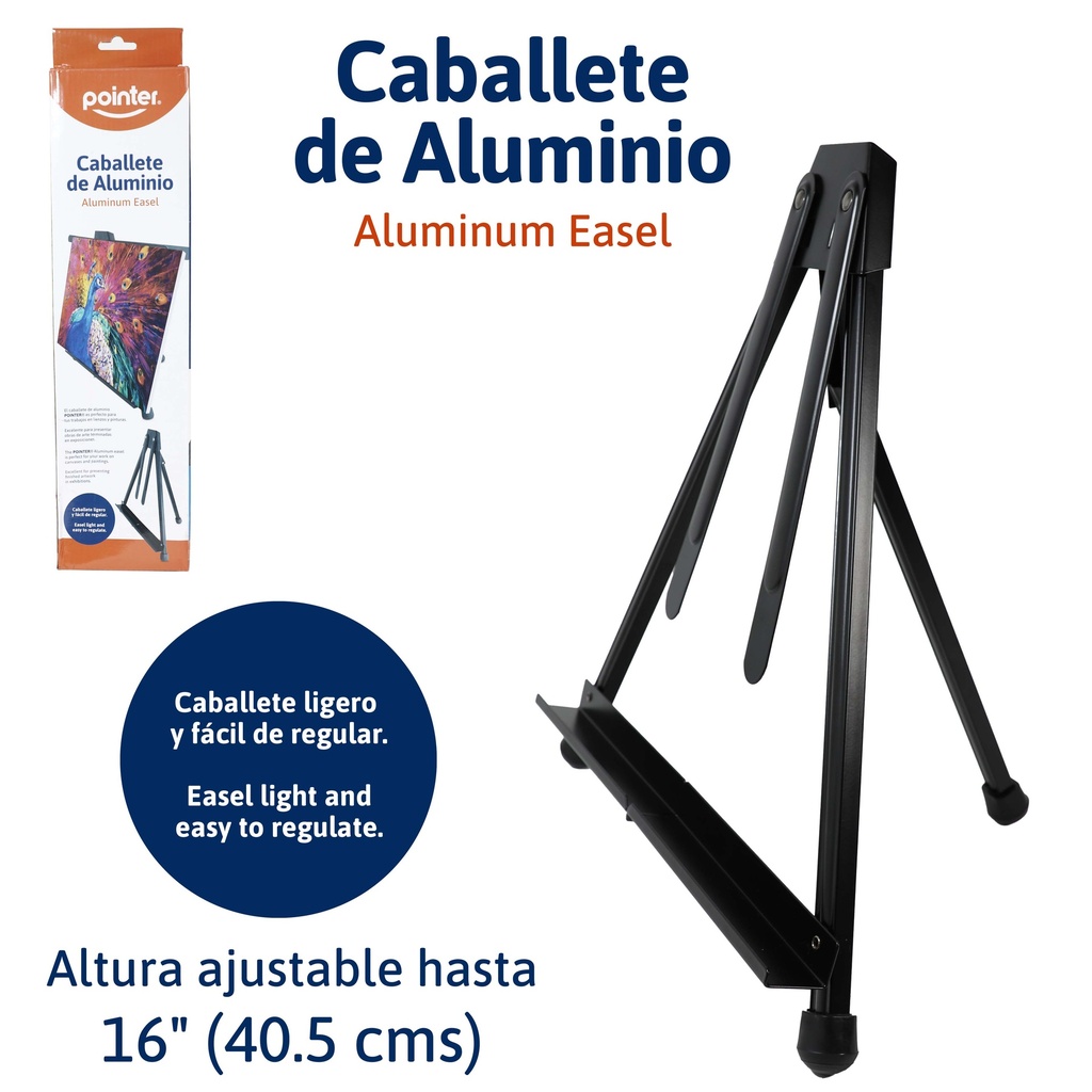 CABALLETE DE ALUMINIO - 16" (40,5Cm)