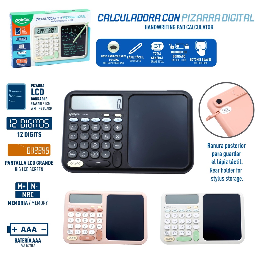 CALCULADORA DE ESCRITURA MANUAL