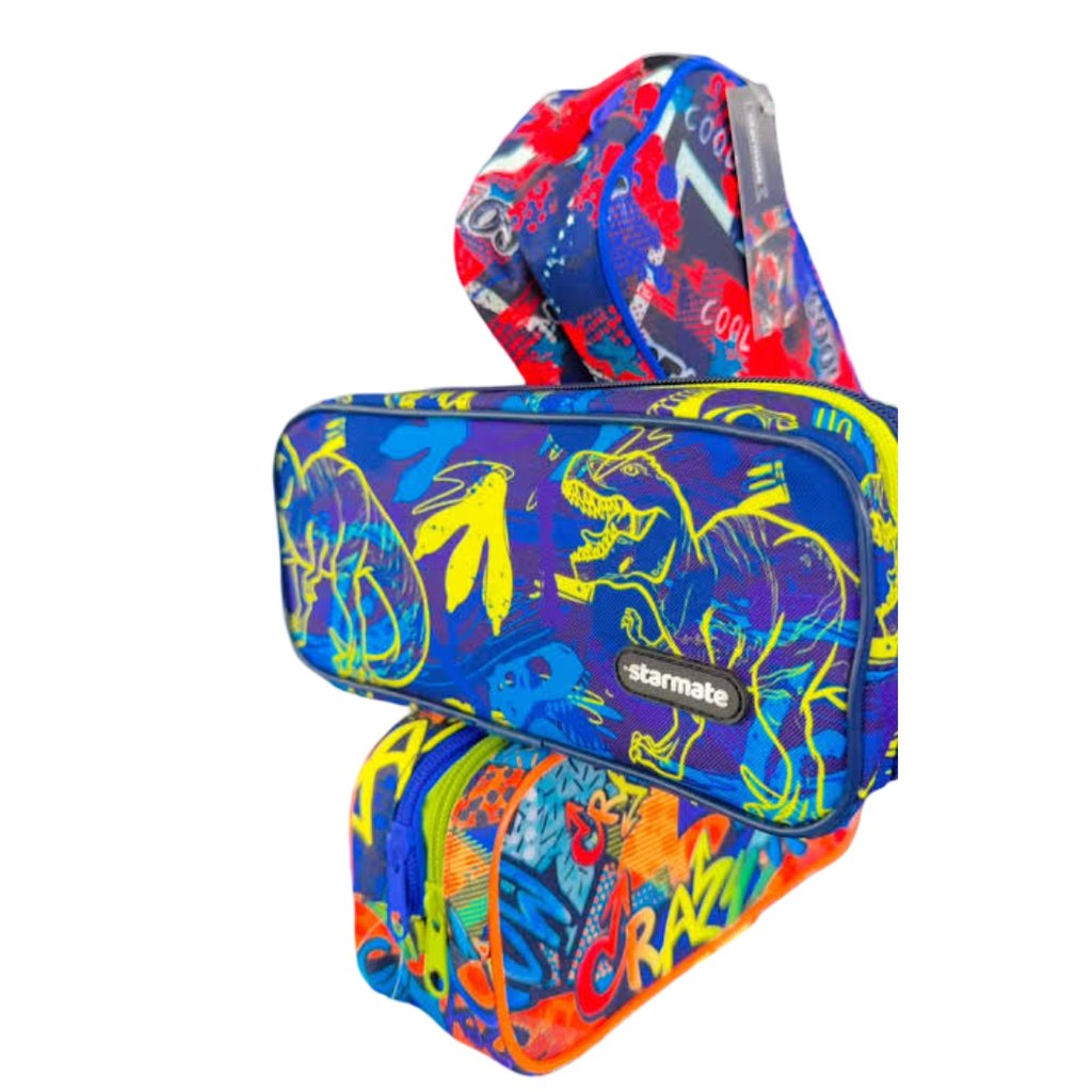 CARTUCHERA C/ DOBLE  ZIPER DISEÑOS D NIÑOS
