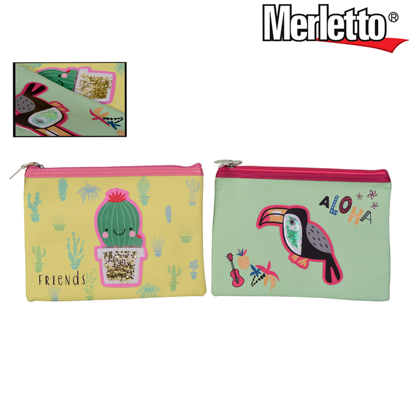 CARTUCHERA CON LENTEJUELAS