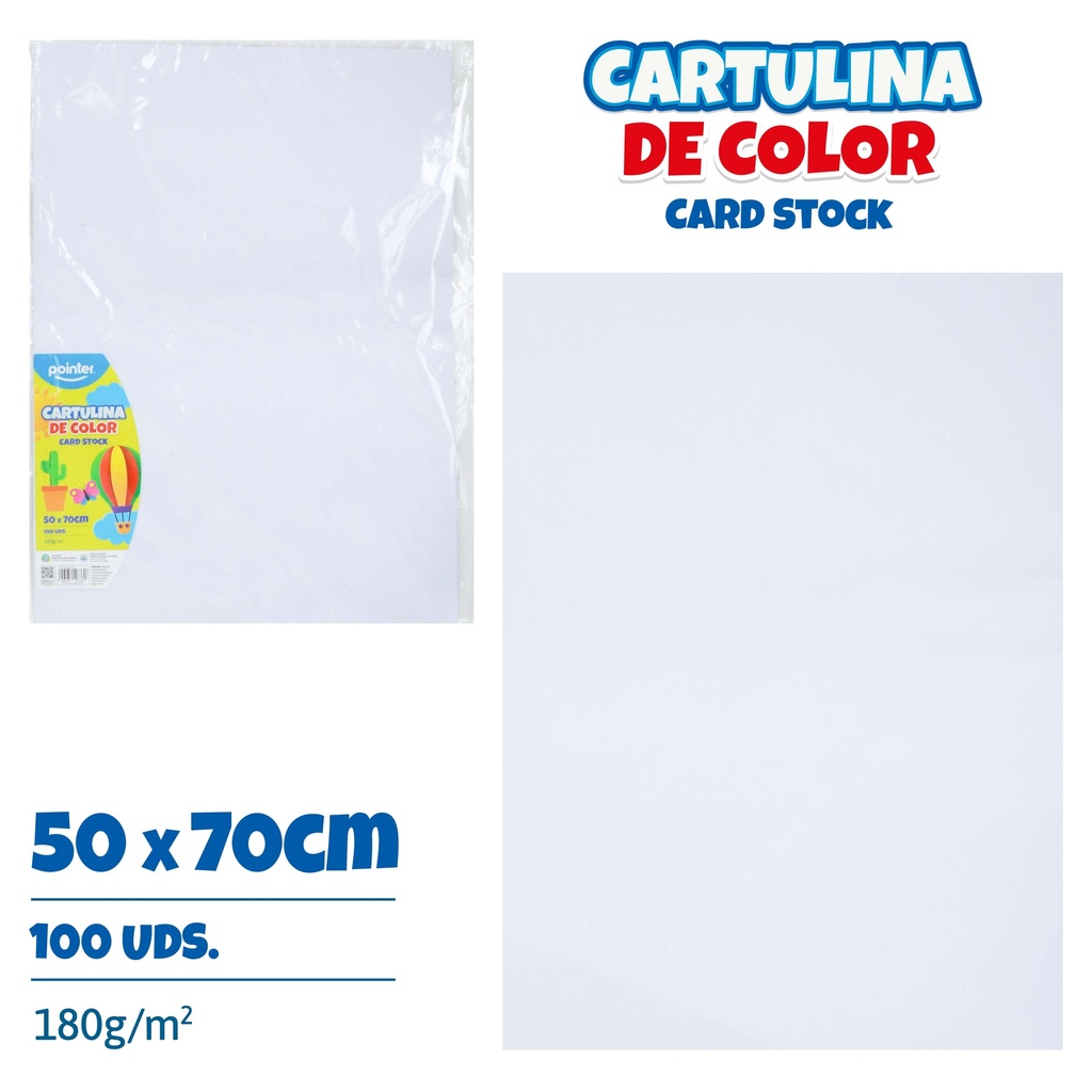 CARTULINA ESCOLAR - BLANCO (50x70CM)