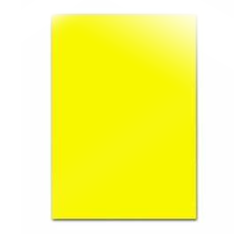 CARTULINA FLUORESCENTE DOBLE FAZ NEON AMARILLA 170GR 50x70CM